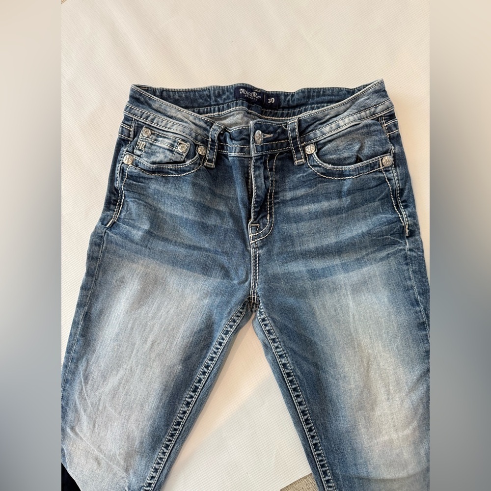 Miss Me Blue Distressed Jeans
